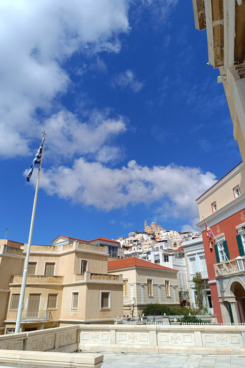 Syros cultural walking tour street view
