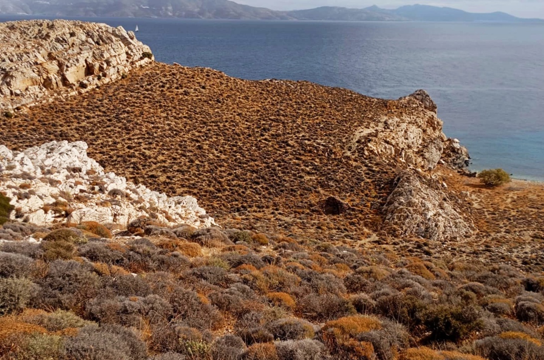 Cycladic landscape near Halandriani and Kastri