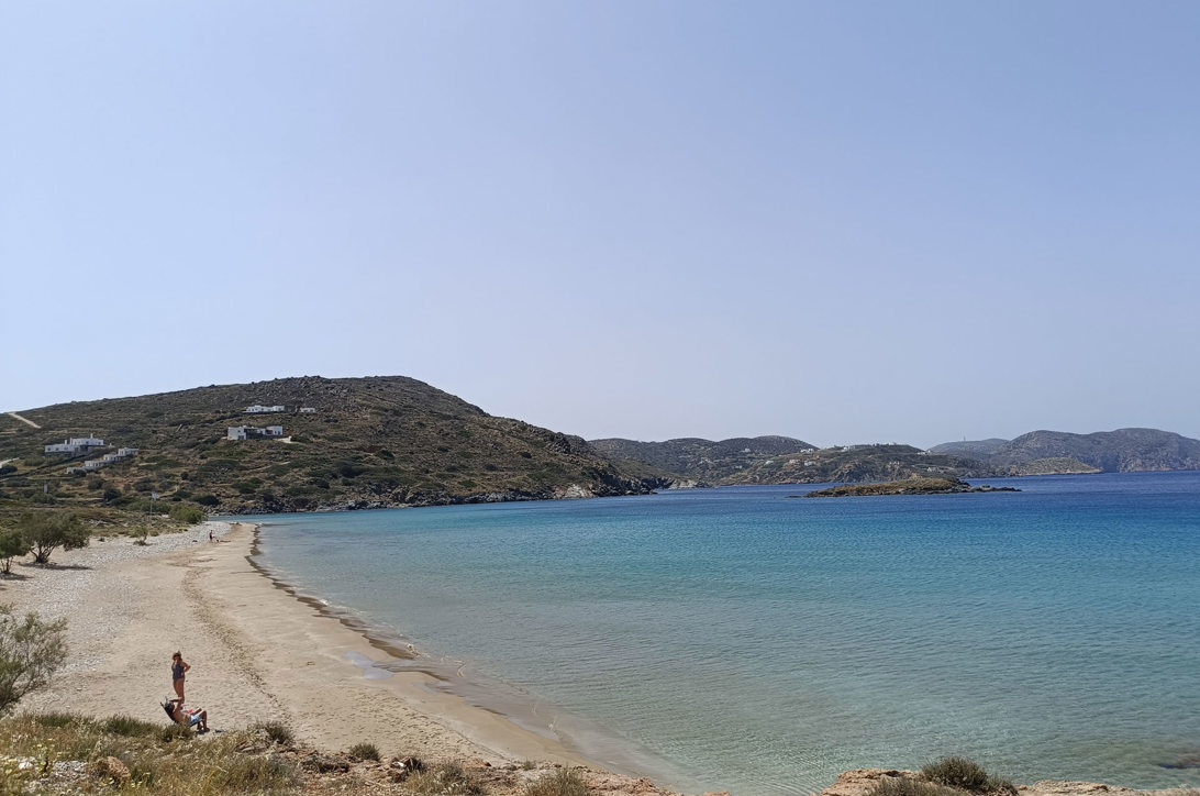 Kini beach hike in Syros
