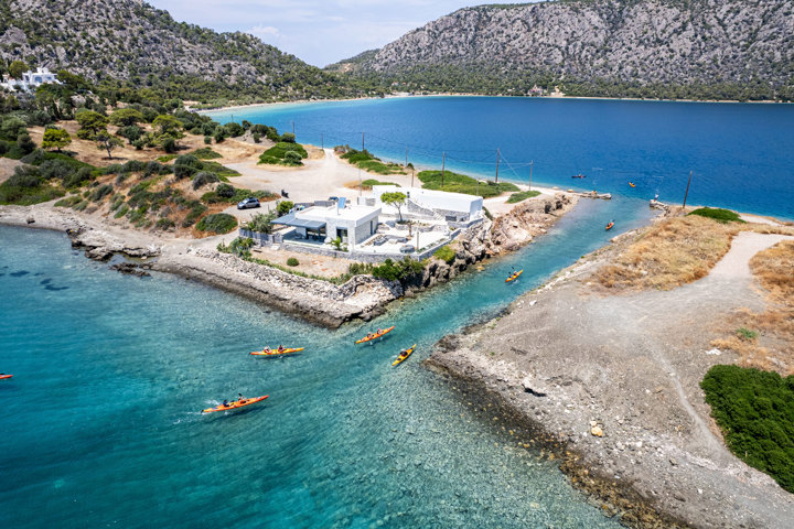 Sea Kayaking Heraion Loutraki Peloponnese Greece Trekkinghellas 8