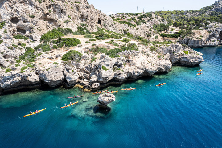 Sea Kayaking Heraion Loutraki Peloponnese Greece Trekkinghellas 3