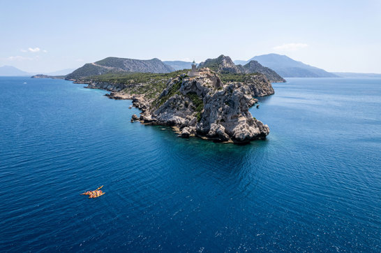 Sea Kayaking Heraion Loutraki Peloponnese Greece Trekkinghellas 1