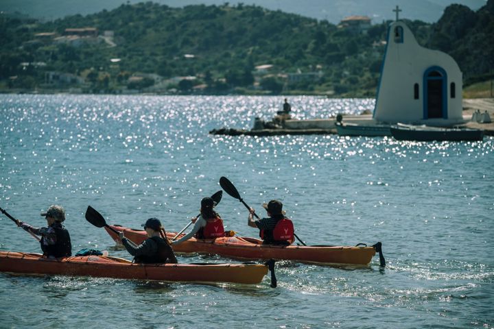 Sea Kayaking Heraion Loutraki Peloponnese Greece Trekkinghellas 29