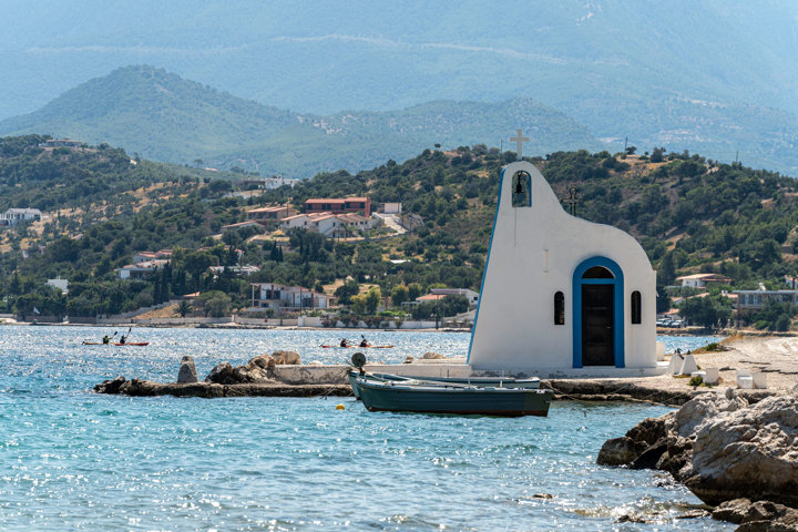 Sea Kayaking Heraion Loutraki Peloponnese Greece Trekkinghellas 7