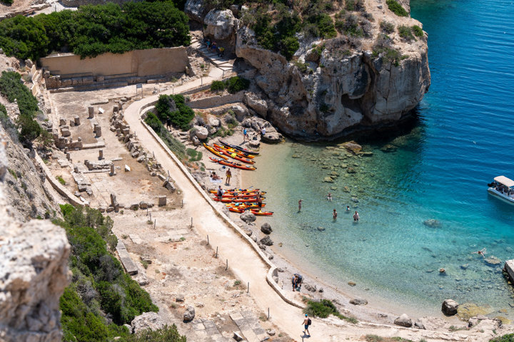 Sea Kayaking Heraion Loutraki Peloponnese Greece Trekkinghellas 6