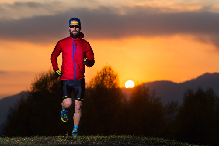 Athletic Man Running Before Sunrise 403646