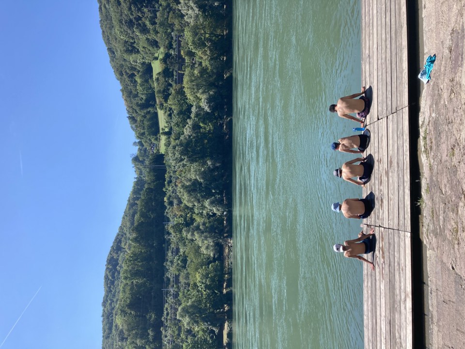 River Rhine While On Canoe Tour