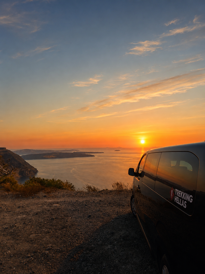 Private Van Tour Santorini Highlights Sunset