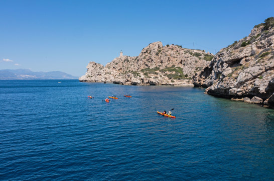 Sea Kayaking Heraion Loutraki Peloponnese Greece Trekkinghellas 23