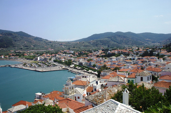 Grad Skopelos Sa Brda Skopelos Town From Hillsitegallery
