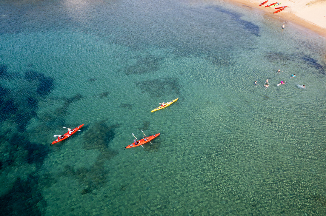 Sea kayak in Syros coastline