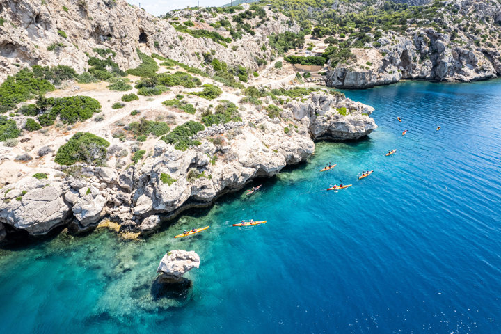 Sea Kayaking Heraion Loutraki Peloponnese Greece Trekkinghellas 10