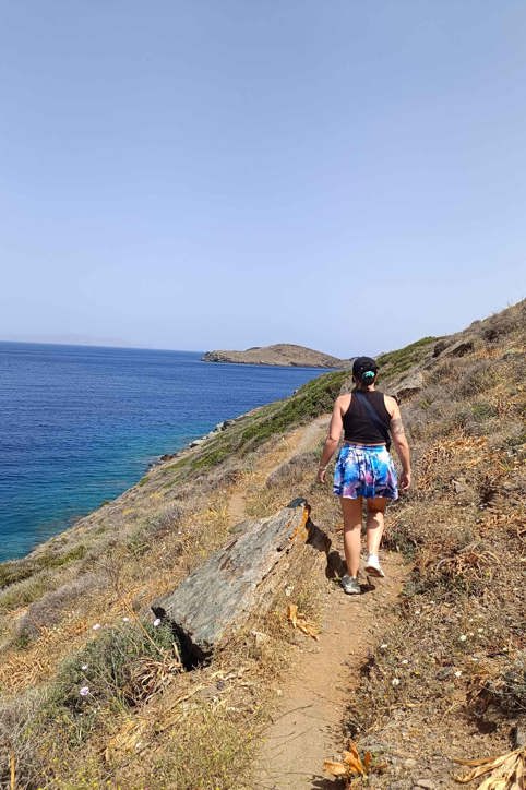 hike the west coast of Syros landscape