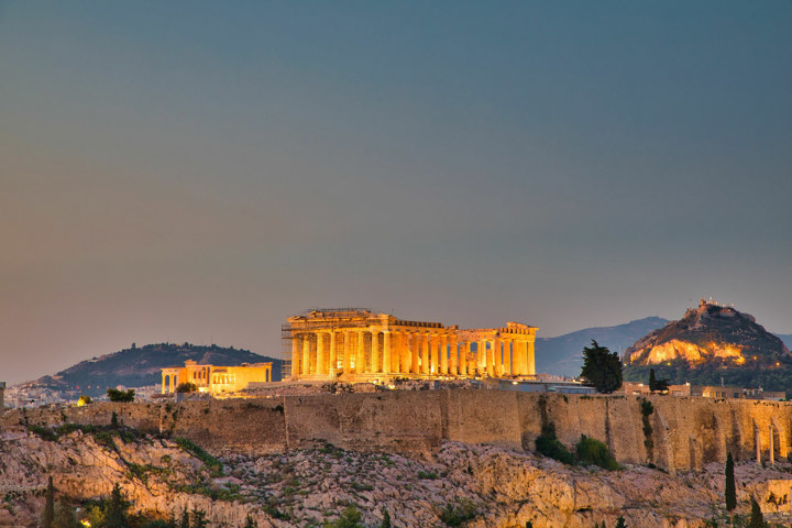2400 Evening View Of Parthenon Temple On The Acropolis Of Athens Greecesitegallery