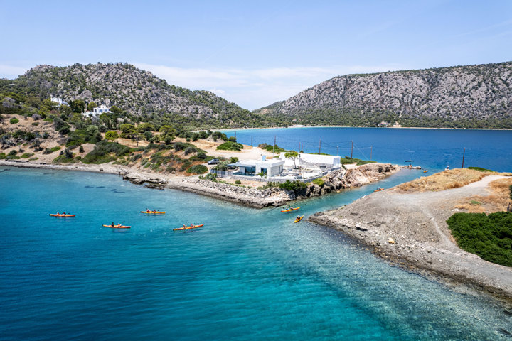 Sea Kayaking Heraion Loutraki Peloponnese Greece Trekkinghellas 15